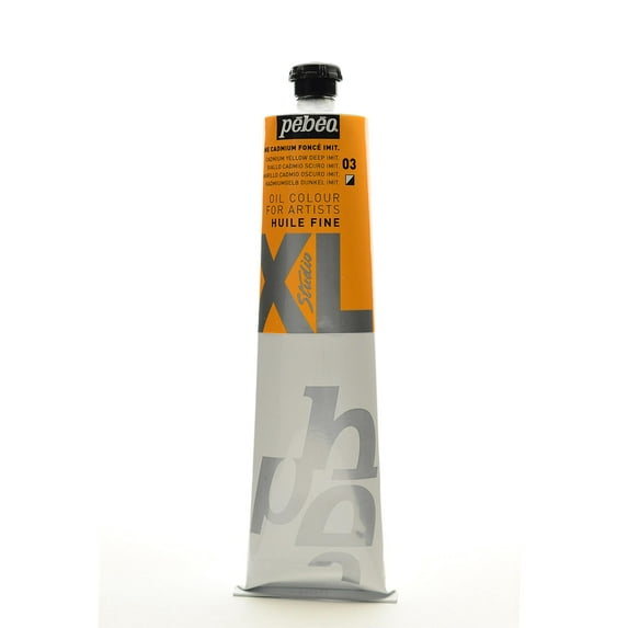 Pebeo Studio XL Oil Paint, 200 mL, Cadmium Yellow Deep Hue, Pack Of 2
