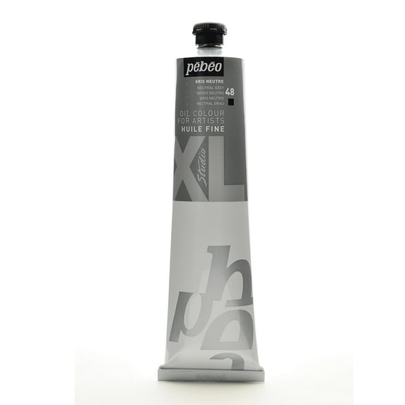 Pebeo Studio XL Oil Paint, 200 mL, Neutral Gray, Pack Of 2