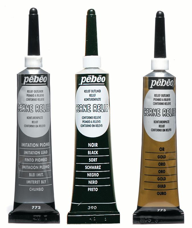 Pebeo Vitrail Cerne Relief Gold 20 ml
