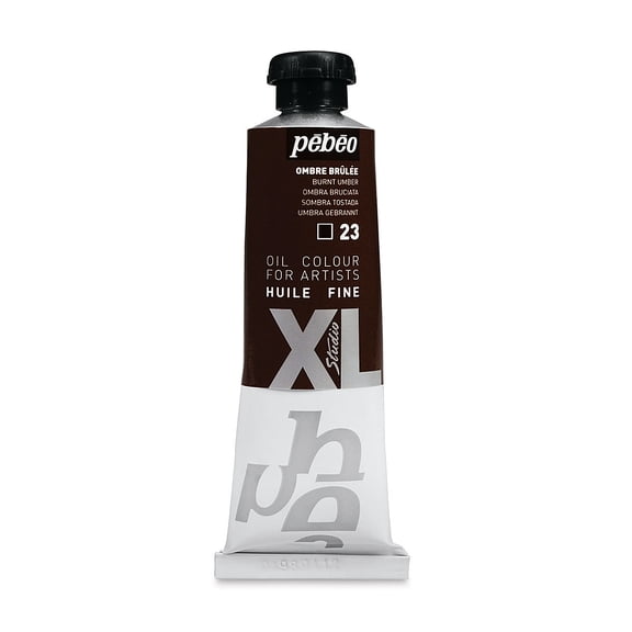Pebeo XL Studio Oil Color - Burnt Umber, 37 ml tube