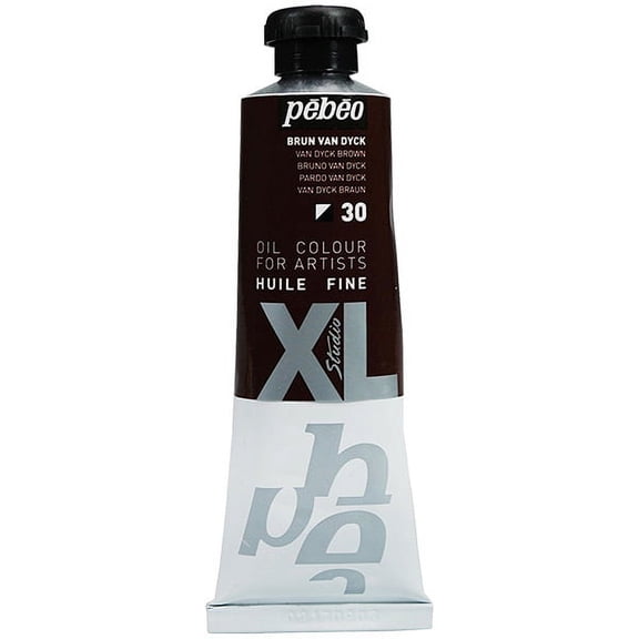 Pebeo XL Studio Oil Color - Van Dyck Brown, 37 ml Tube