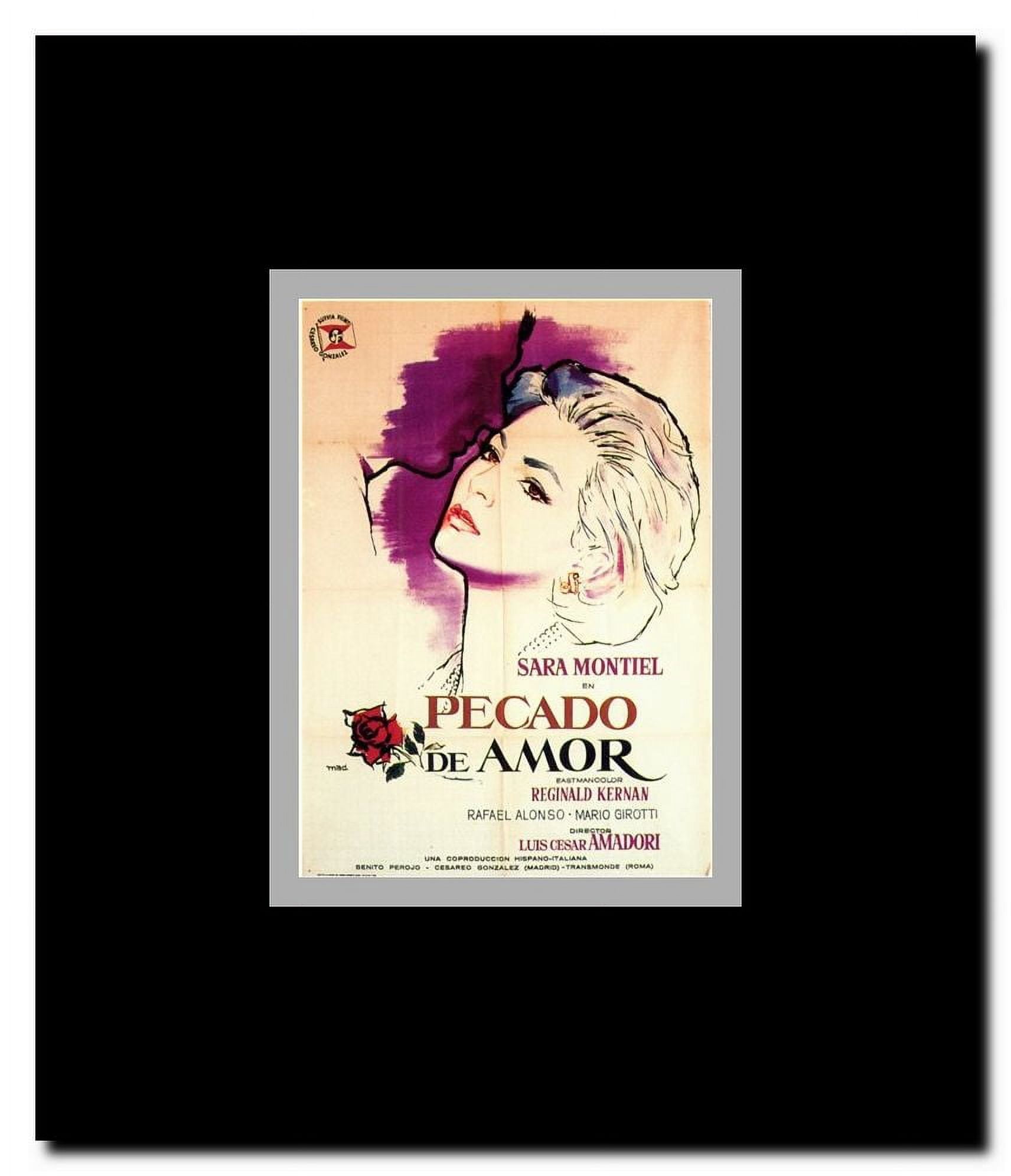 Pecado De Amor Framed Movie Poster