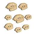 thumbnail image 1 of Pecan Nut Drawing Wood Buttons for Crochet Knitting Sewing DIY Craft - 0.75 Inch Small (12pcs), 1 of 7