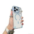 thumbnail image 1 of Allytechgroup Magnetic Case for Apple iPhone 17, Crystal Clear Camera Lens Kickstand Shockproof Anti-Yellow Bumper Rugged Phone Case Cover for Women Men, Blue, 1 of 8