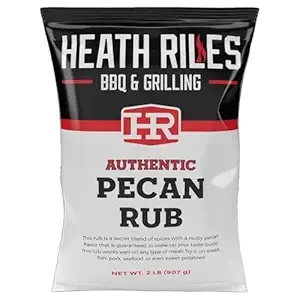 Heath Riles BBQ Rub - Pecan Seasoning , Champion Pitmaster Recipe, Legendary Rubs For Smoking & Grilling, 70+ BBQ Championships, 2 lb./32 oz.