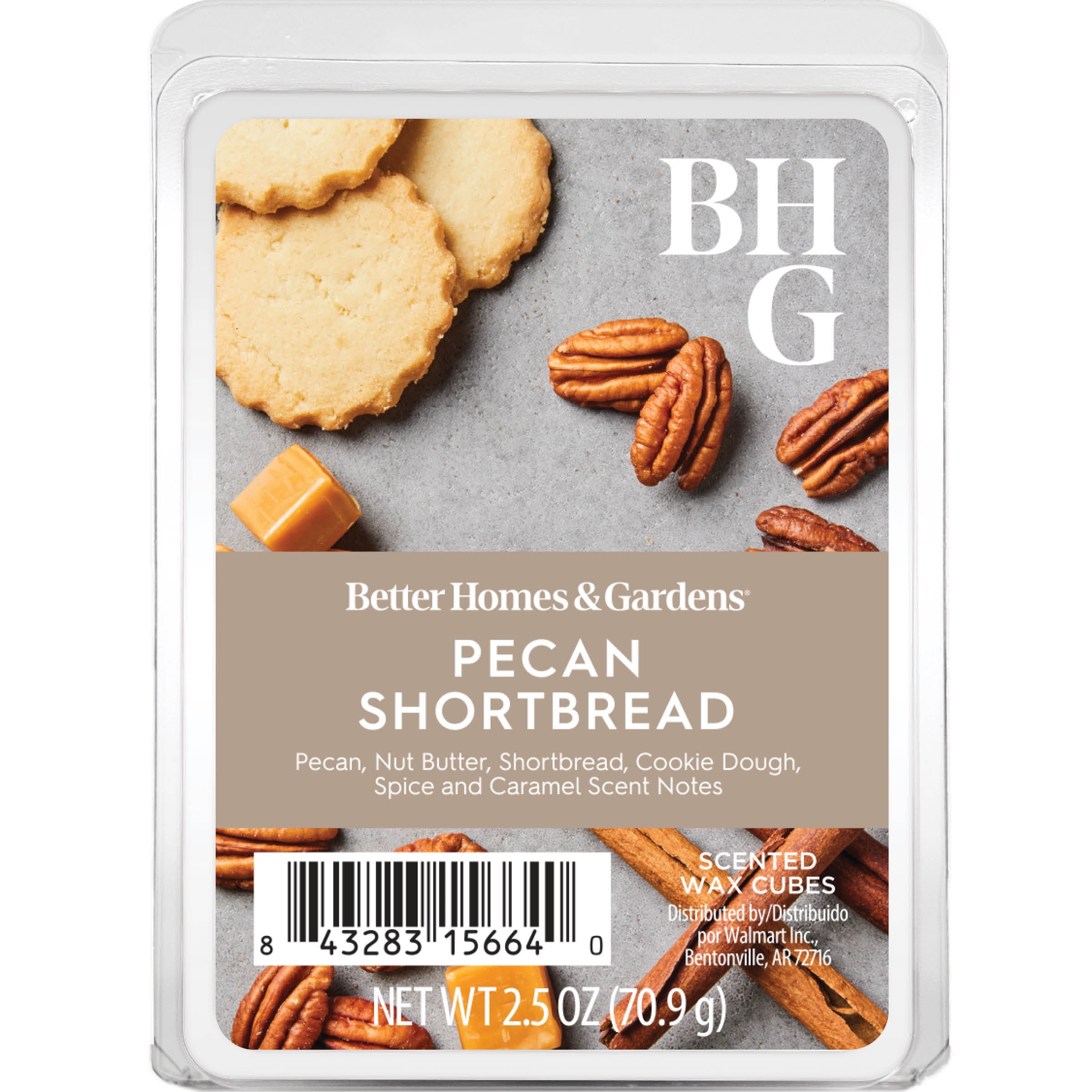 Pecan Shortbread Scented Wax Melts, Better Homes & Gardens, 2.5 oz (1-Pack)