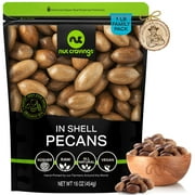 Pecans In Shell, Raw Premium (16oz - 1 lbs) by Nut Cravings