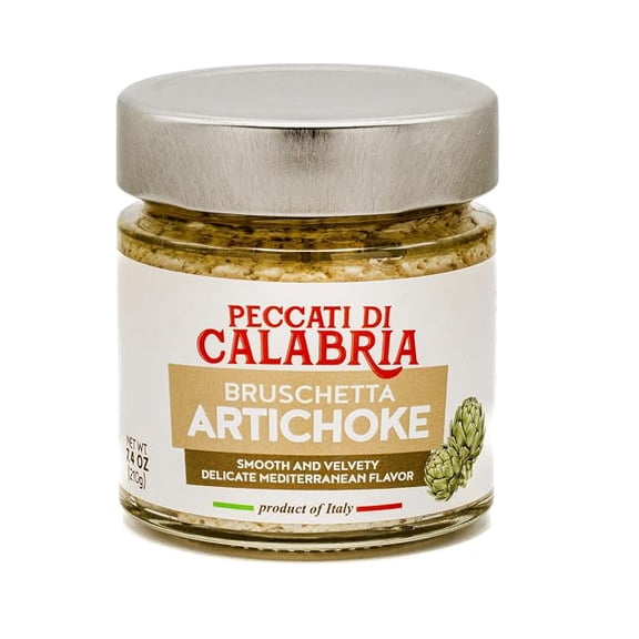 Peccati di Calabria Italian Artichoke Bruschetta Spread, 7.4 oz (210g)