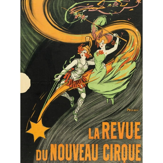 Peccavi Nouveau Cirque Revue French Advert Extra Large Art Print Wall Mural Poster Premium XL