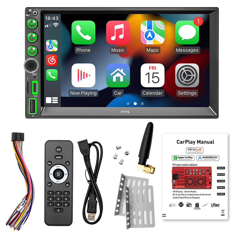 Pecham 6.2inch LED touchscreen, Stereo, Bluetooth, Micro SD, USB, MP3