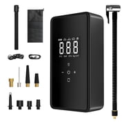 Pecham Tire Inflator Portable Air Compressor, 6000mAh-Portable Air Pump-150 PSI Tire Pump with Touch Screen/Gauge/Light for Car, Motorcycle, Bike, Ball
