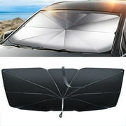 Pecham Car Windshield Sun Shade UV Rays and Heat Sun Visor Protector Foldable Reflector Umbrella Brella Shield