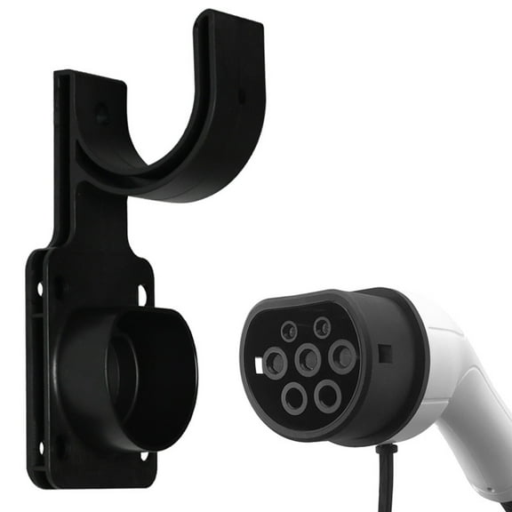 Pecham EV Holder, EV Charging Cable Holder, EV Cable Holder Wall-Mount Electric Vehicle Charger, Universal J Hook Electric Vehicle Charging Cable Holder