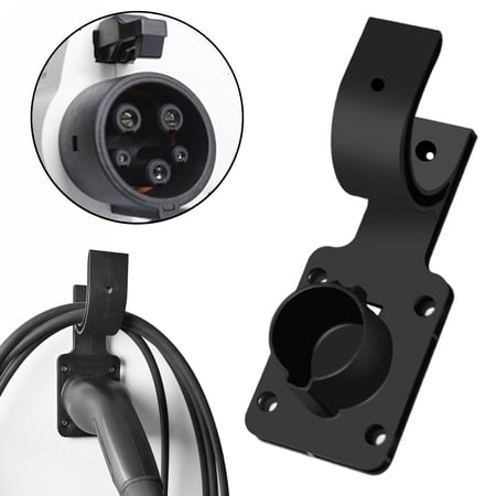 Pecham EV Holder EV Charging Cable Holder EV Wall Connector Wall Mounted EV J Hook Electric Vehicle Charging Cable Holder Universal for US Plus