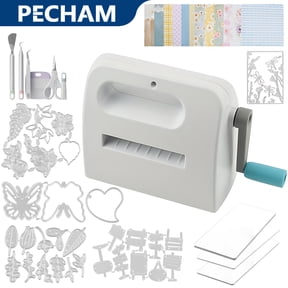 Pecham Manual Die Cutting & Embossing Machine, Portable Cut Machines, 3 inch Opening Scrapbooking Machine Full Kit Included, for Arts & Crafts, Scrapbooking, Card Making and Crafting