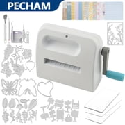Pecham Manual Die Cutting & Embossing Machine, Portable Cut Machines, 3 inch Opening Scrapbooking Machine Full Kit Included, for Arts & Crafts, Scrapbooking, Card Making and Crafting