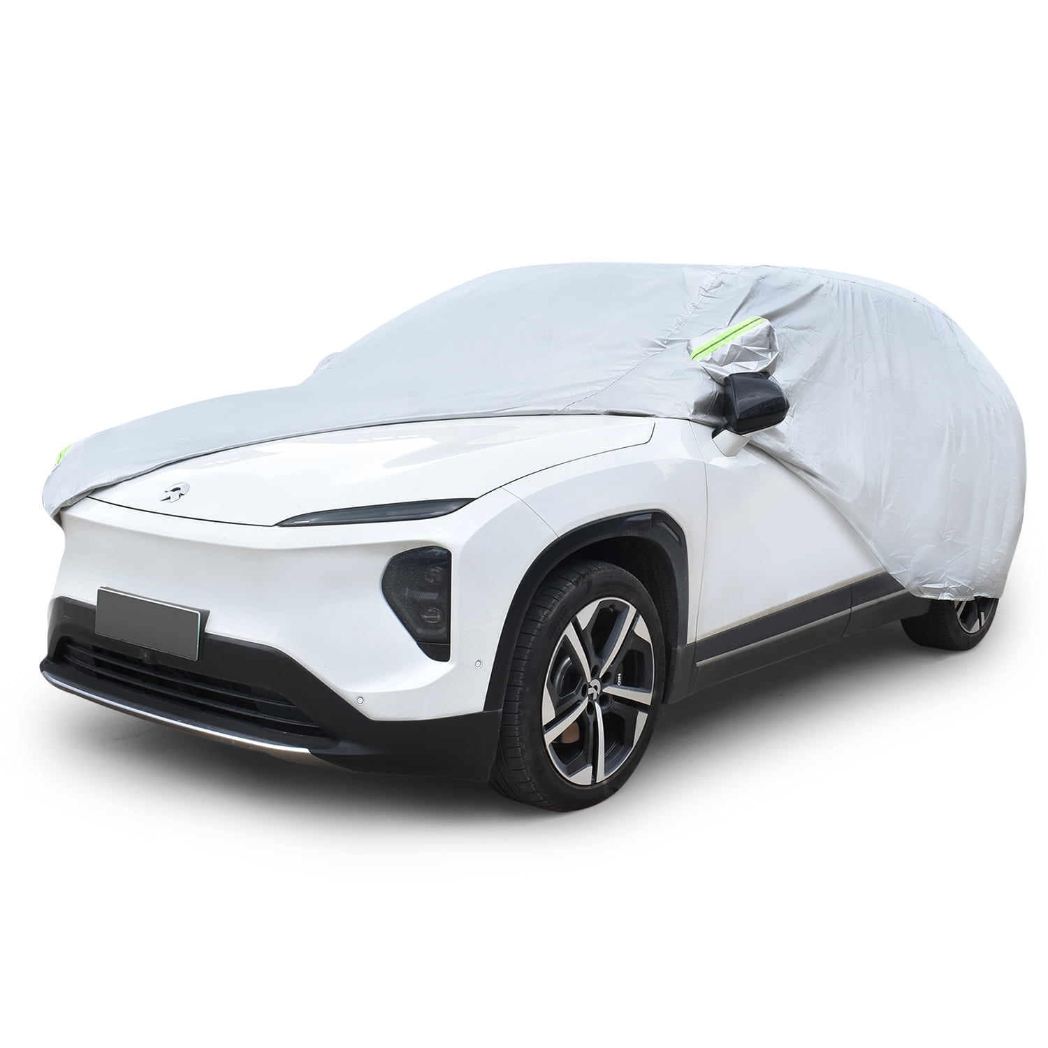 Pecham SUV Car Cover Waterproof with Side Door Zipper UV Protective Universal Vehicle Cover
