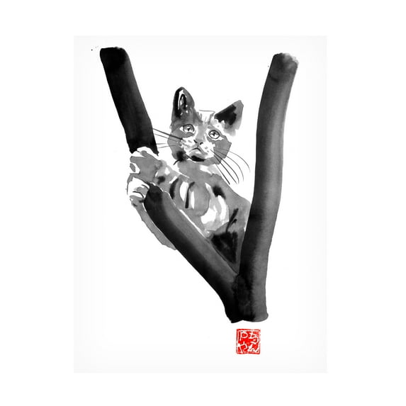 Pechane 'Cat In The Tree' Canvas Art