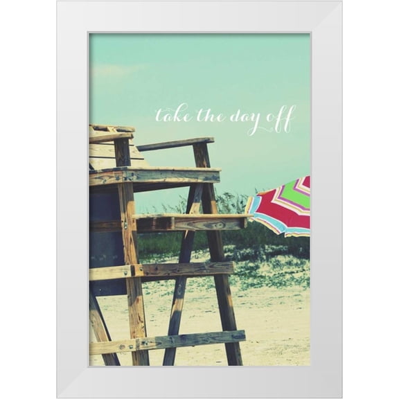 Peck, Gail 11x14 White Modern Wood Framed Museum Art Print Titled - Take the Day Off