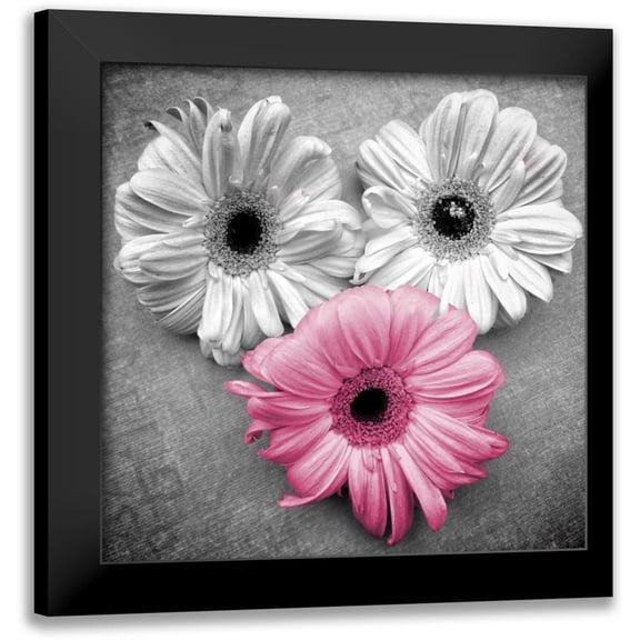 Peck, Gail 12x12 Black Modern Framed Museum Art Print Titled - Tropical Floral Bunch Border I