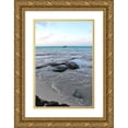 thumbnail image 1 of Peck, Gail 13x18 Gold Ornate Wood Framed with Double Matting Museum Art Print Titled - Crashing Waves, 1 of 4