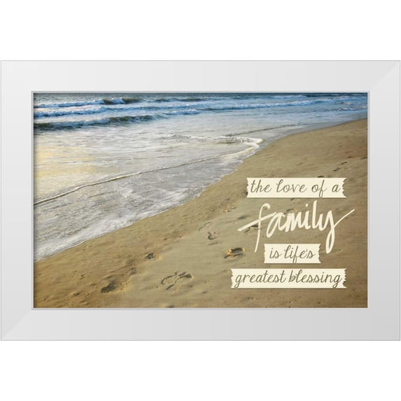 Peck, Gail 14x10 White Modern Wood Framed Museum Art Print Titled - Family Love