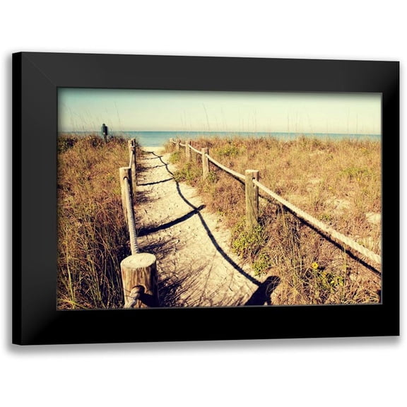 Peck, Gail 14x11 Black Modern Framed Museum Art Print Titled - Sandy Path I