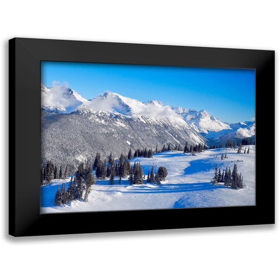 Peck, Gail 14x11 Black Modern Framed Museum Art Print Titled - Snowy Mountaintop