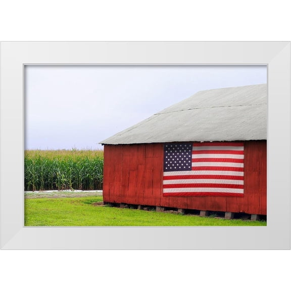 Peck, Gail 14x11 White Modern Wood Framed Museum Art Print Titled - American Barn