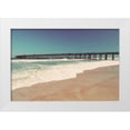 thumbnail image 1 of Peck, Gail 14x11 White Modern Wood Framed Museum Art Print Titled - Beach Pier, 1 of 4