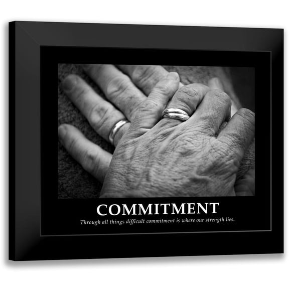 Peck, Gail 14x12 Black Modern Framed Museum Art Print Titled - Commitment