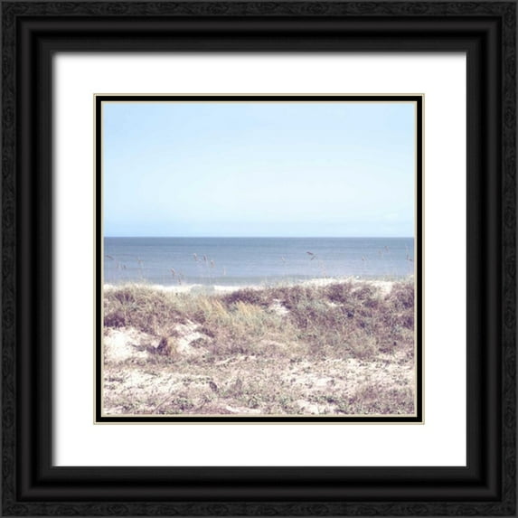 Peck, Gail 15x15 Black Ornate Wood Framed with Double Matting Museum Art Print Titled - Soft Breeze Coast