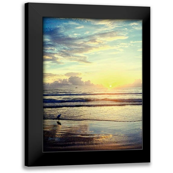 Peck, Gail 15x18 Black Modern Framed Museum Art Print Titled - Beach Coastal