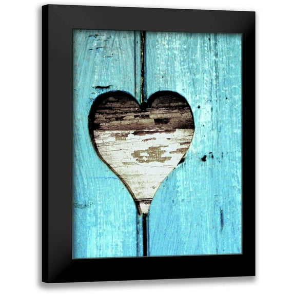 Peck, Gail 19x24 Black Modern Framed Museum Art Print Titled - Wood Heart