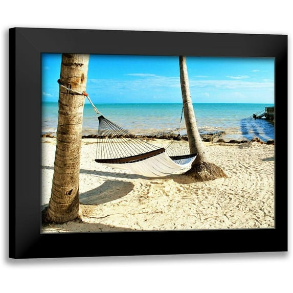 Peck, Gail 24x19 Black Modern Framed Museum Art Print Titled - Under the Palms (24x18)