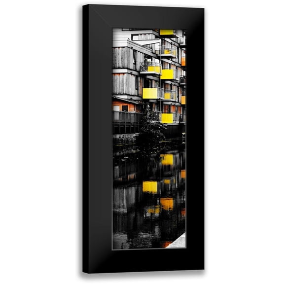 Peck, Gail 7x14 Black Modern Framed Museum Art Print Titled - Reflecting Lofts I