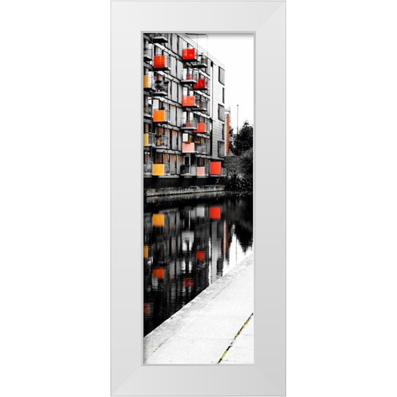 Peck, Gail 7x14 White Modern Wood Framed Museum Art Print Titled - Reflecting Lofts II