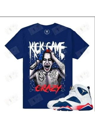 Deep royal blue jordan shirt top