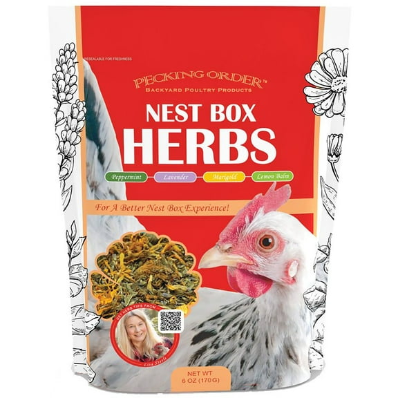 Pecking Order Nest Box Herbs for Chicken Coops - 6 OZ