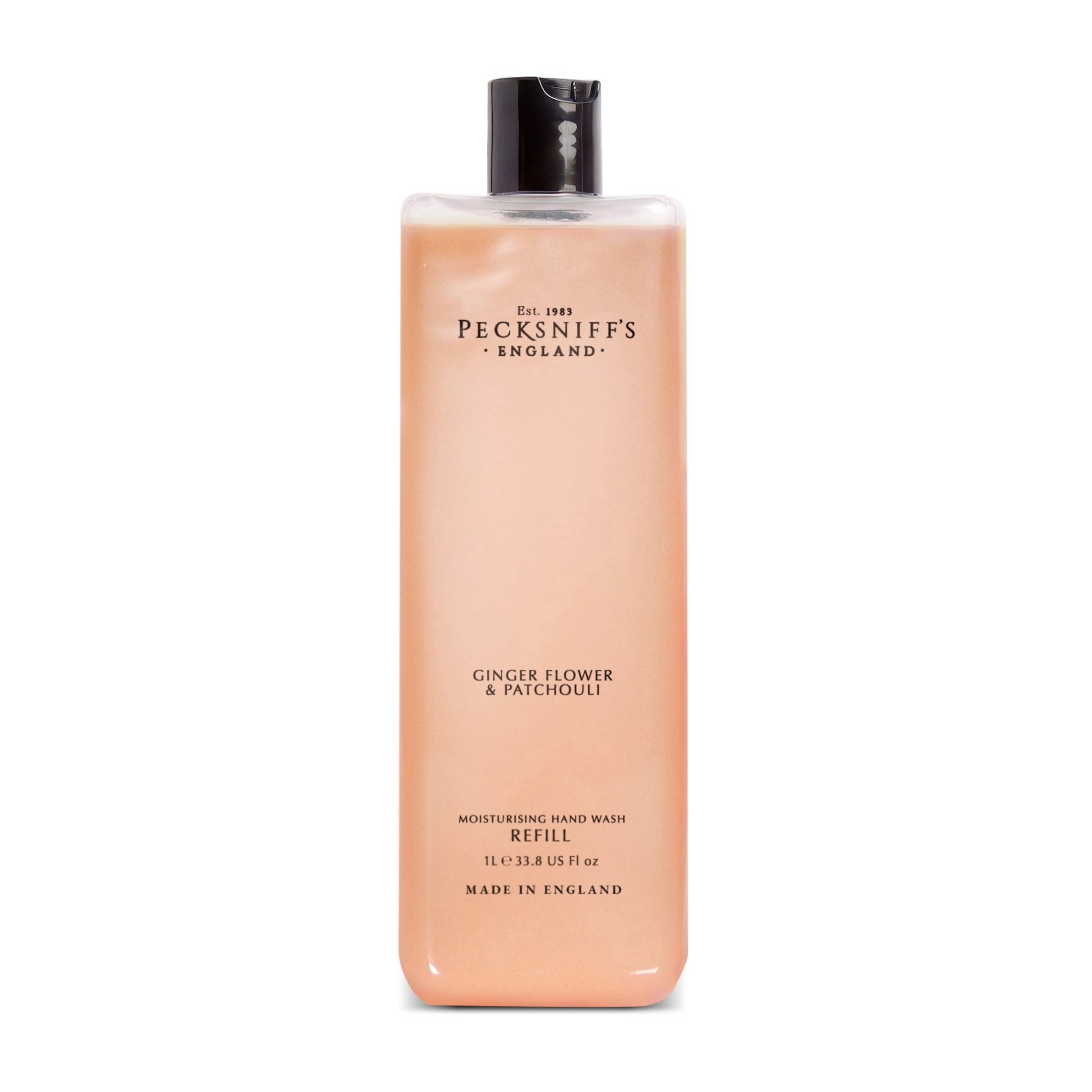 Pecksniff's Ginger Flower & Patchouli Scented Moisturizing Hand Wash Refill | 1 L/1000 ml, 33.8 fl oz