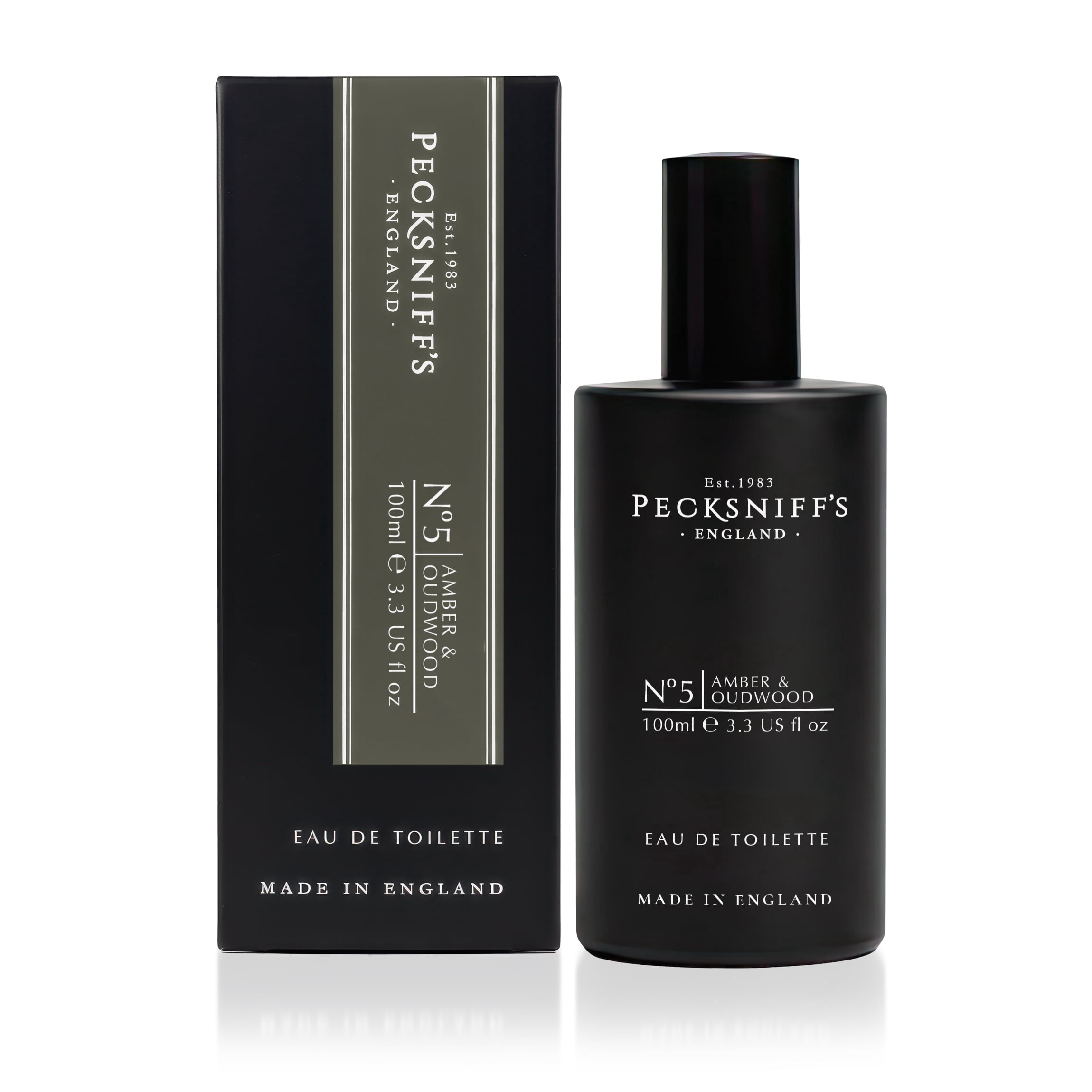 Pecksniff’s Mens Eau de Toilette, Amber & Oud Wood, 100 ml / 3.3 fl oz