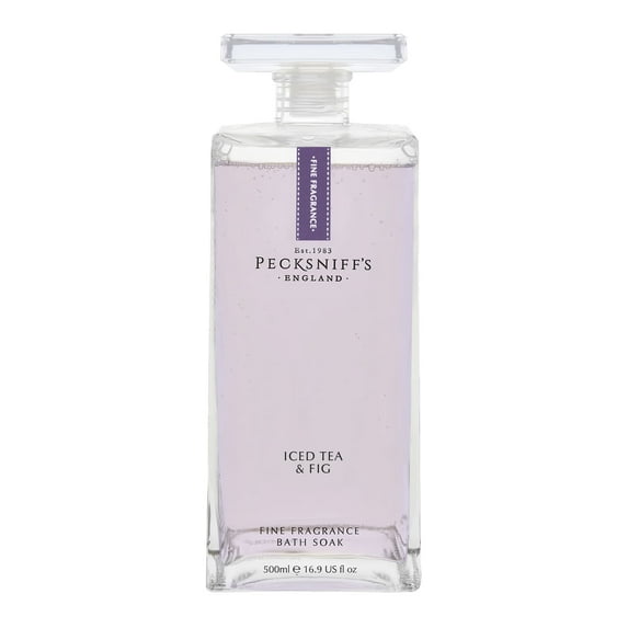 Pecksniff's Prestige Iced Tea & Fig Bath Soak Decanter | 500ml/16.9 Fl Oz