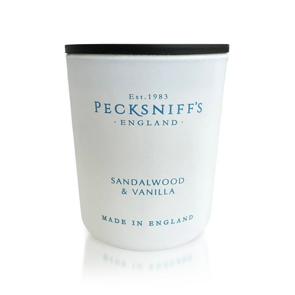 Pecksniff's Sandalwood & Vanilla Luxury Scented Candle | 1 Wick, 100 g/3.5 oz