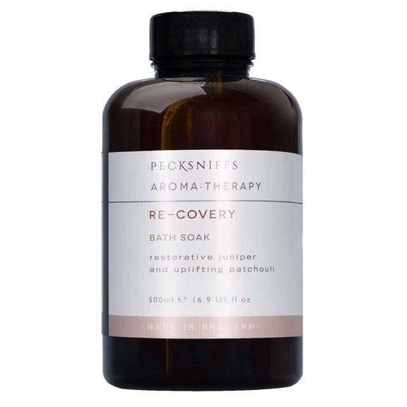 Pecksniffs Aroma:Therapy Re-Covery Bath Soak Decanter | 500ml/16.9 Fl Oz