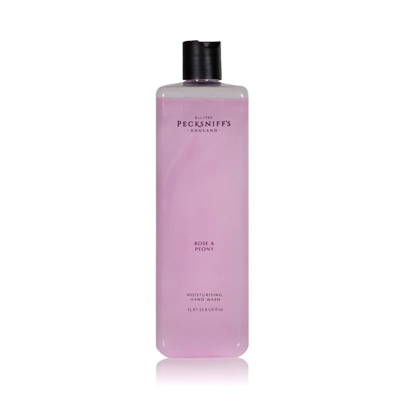 Pecksniffs Classic Rose & Peony Scented Moisturizing Hand Wash Refill | 1L/1000ml, 33.8 Fl oz