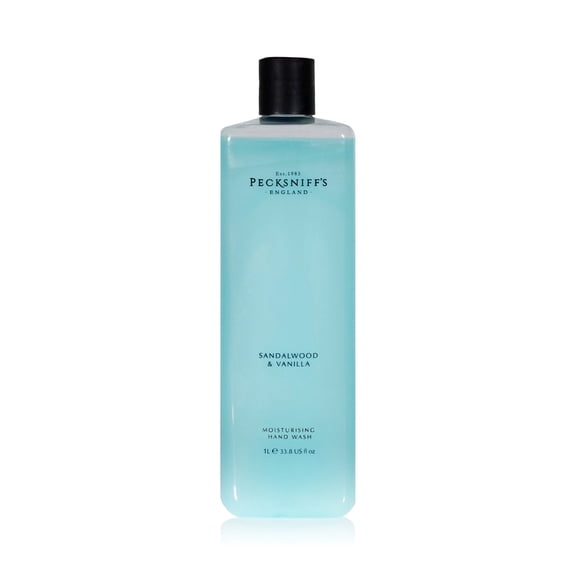 Pecksniffs Classic Sandalwood & Vanilla Scented Moisturizing Hand Wash Refill | 1L/1000ml, 33.8 Fl oz