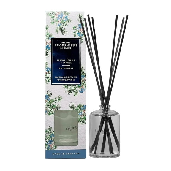 Pecksniffs Festive Berries and Vanilla Diffuser | 100ml/3.38 Fl Oz