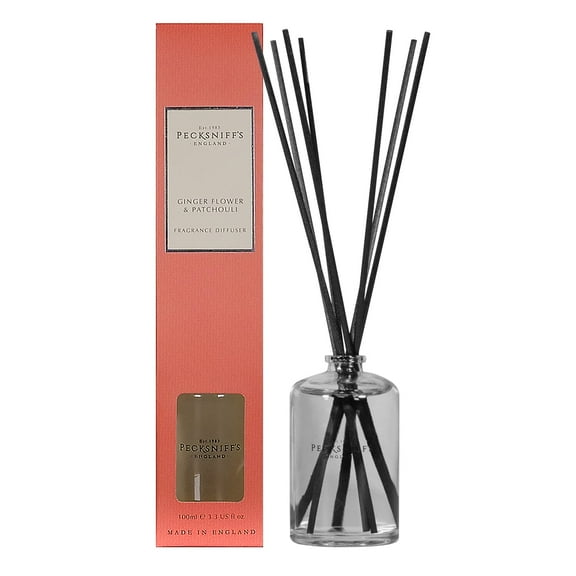 Pecksniffs Ginger Flower & Patchouli Diffuser | 100ml/3.38 Fl Oz