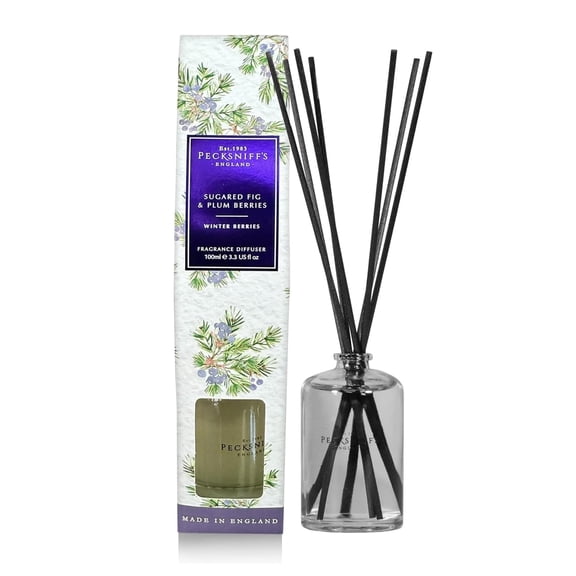 Pecksniff's Sugared Fig and Plum Berries Diffuser | 100ml/3.38 Fl Oz