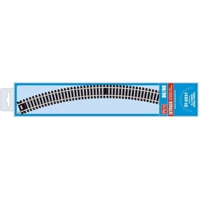 Peco ST-2031 HO Setrack Double Code 100 Curved Section, Nickel Silver, 45 Degree